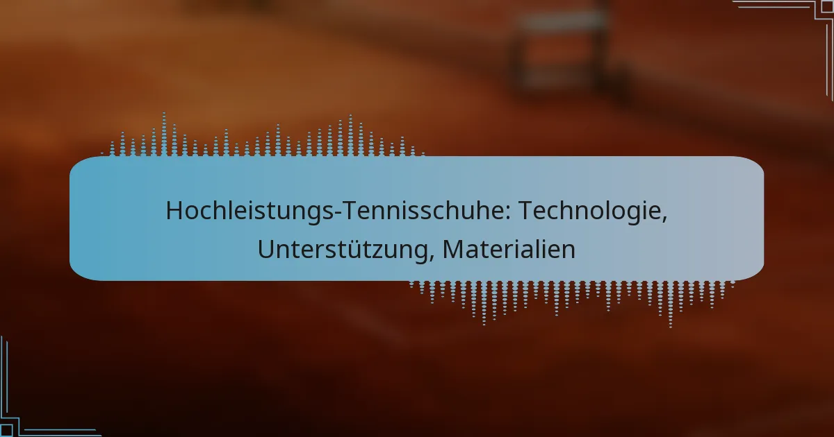 Hochleistungs-Tennisschuhe: Technologie, Unterstützung, Materialien