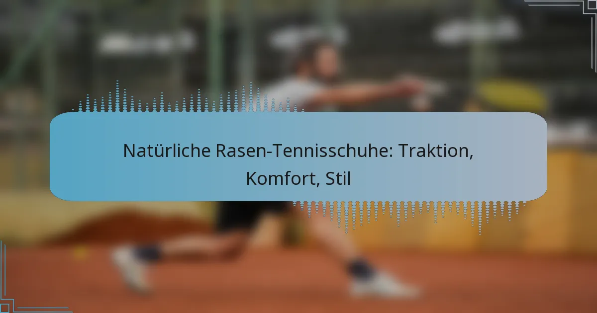 Natürliche Rasen-Tennisschuhe: Traktion, Komfort, Stil