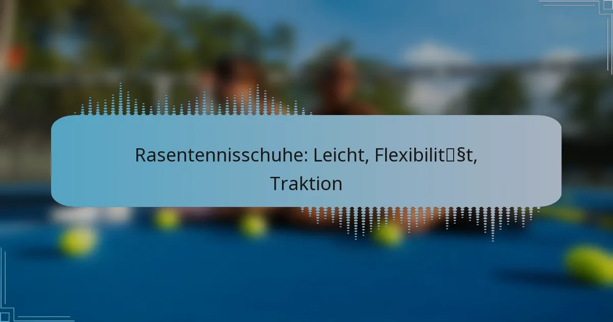 Rasentennisschuhe: Leicht, Flexibilität, Traktion