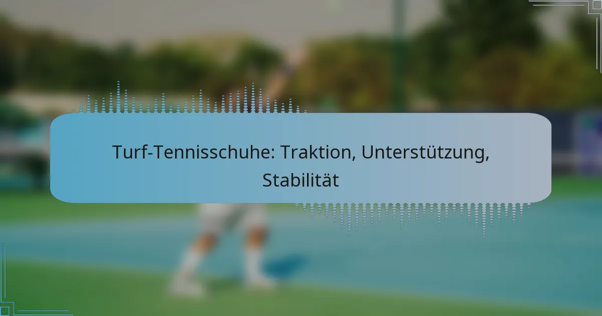 Turf-Tennisschuhe: Traktion, Unterstützung, Stabilität